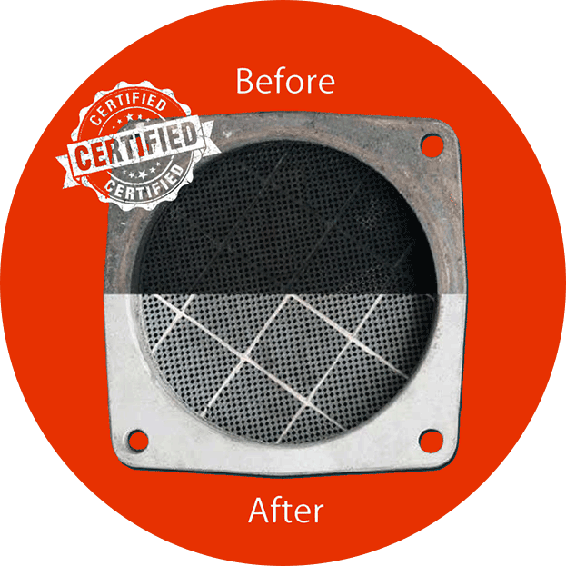 DPF Cleaning before & after